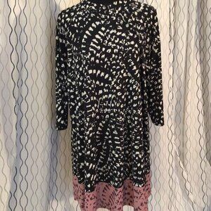 Cute long sleeved print dress